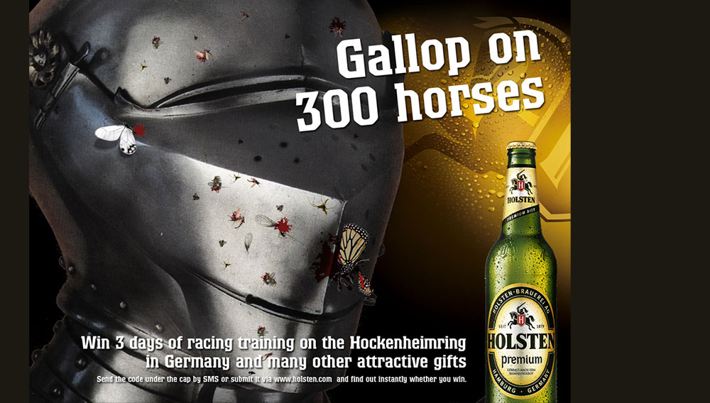 Holsten promo poster and beer mats